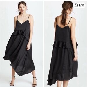 HATCH Maternity Black Flutter Dress